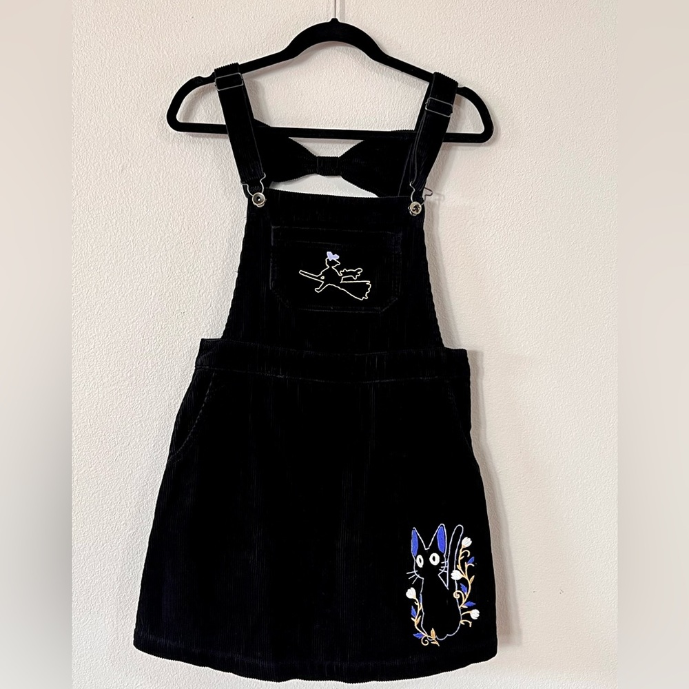 Kiki’s Delivery Service Embroidered Corduroy Overall Jumper Skirt size XS